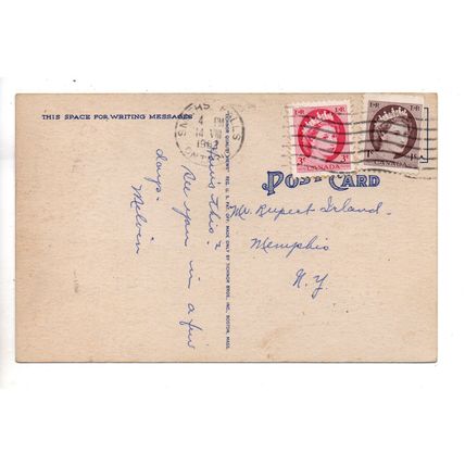 VINTAGE LINEN AMERICAN HUMOUR POSTCARD IRATE WIFE THEME POSTED 1962 (3834)