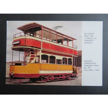 Glasgow Corporation Standard Tram No.779 Postcard