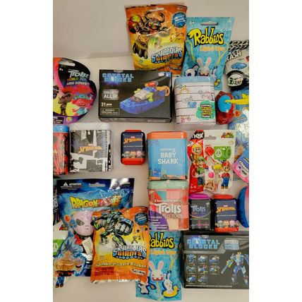 Toy Lot(12) w/ Blind Bags,Tins, Figures Random LOL-Marvel-Trolls, etc NEW..Look!