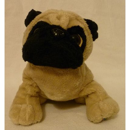 GANZ BLACK FACE BULLDOG BEANBAG ANIMAL mascot of United State Marine Corps USMC