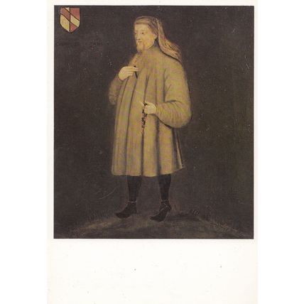 Geoffrey Chaucer National Portrait Gallery Painting Postcard