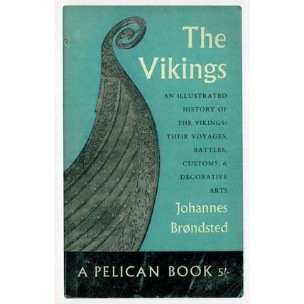 The Vikings Johannes Brondsted 1960 Book Postcard