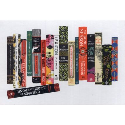 Harry Potter Magic Powers Bookshelf Book Painting Postcard