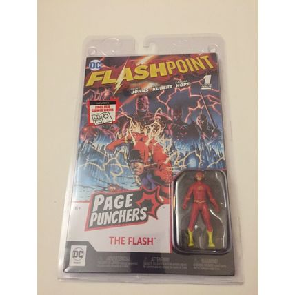 NEW DC Comics Flashpoint Comic / MacFarlane Flash Figure Page Punchers