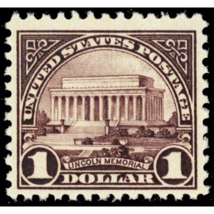 571, Mint $1 VF NH - Nice & Fresh - Lincoln Memorial .. Stuart Katz