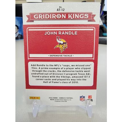 2022 Donruss Gridiron Kings John Randle