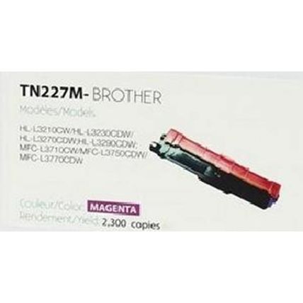 Compatible with Brother TN-227 Magenta Compatible Premium Tone Toner Cartridge -
