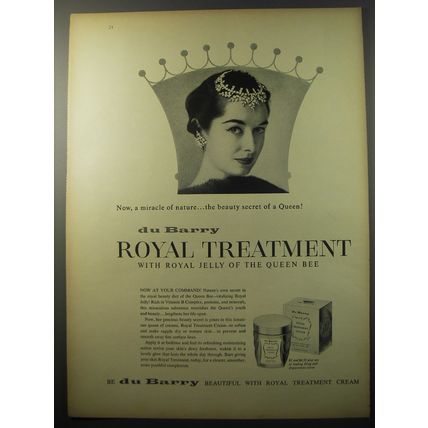 1955 du Barry Royal Treatment Cream Advertisement - Now, a miracle of nature