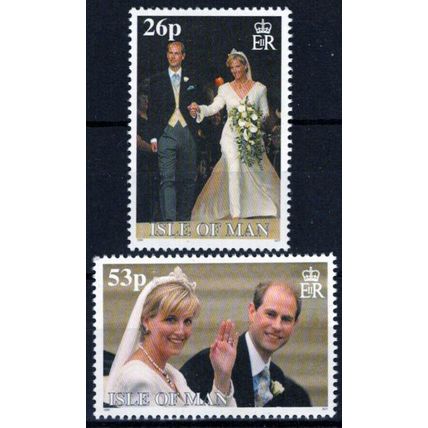 Isle of Man 837A-837B MNH Wedding Prince Edward Royalty ZAYIX 010122SM100M