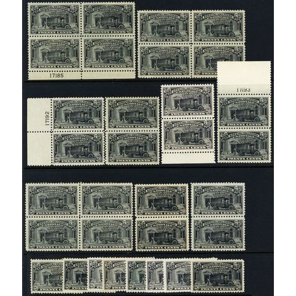 E14, Mint VF NH 20¢ Group of 32 Stamps - Stuart Katz