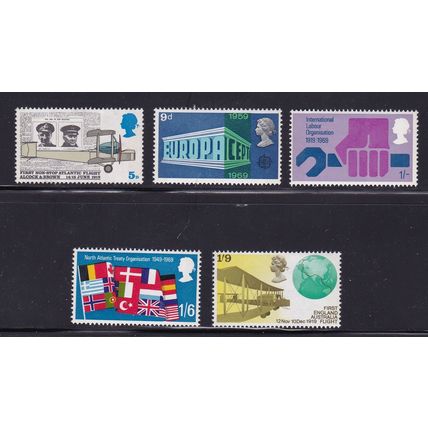 GB 1969 ANNIV SET MINT HINGED SG791-95