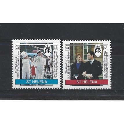St Helena.1986 Royal Wedding set of 2.Unmounted Mint.Mar24