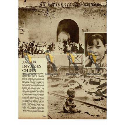 Japan Invades China, 1937, Book Illustration, 1938