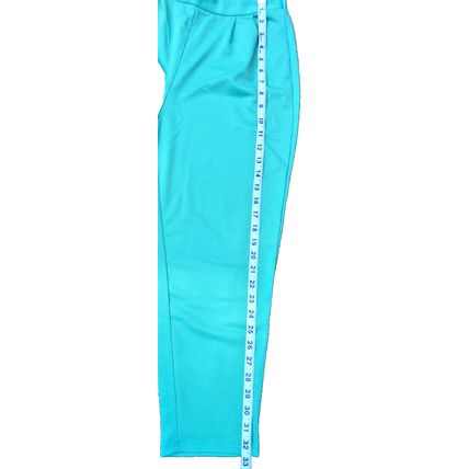 Womens Shein Small Mint Green Textured Capri Pants Light Loose Fitting NEW!