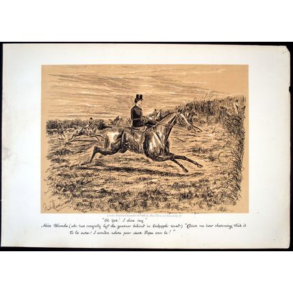 OH YES! I DARE SAY 1886 George Finch Mason - Horses VICTORIAN PRINT