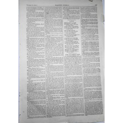 Rio de Janeiro, Brazil - Harper's Weekly, 1865 - original double-page print