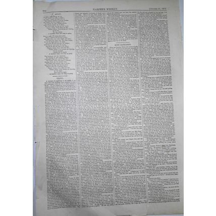Rio de Janeiro, Brazil - Harper's Weekly, 1865 - original double-page print