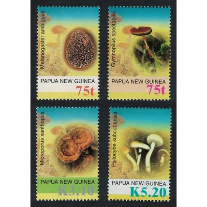 Papua NG Mushrooms 4v 2005 MNH SG#1080-1089 Sc#1176-1181