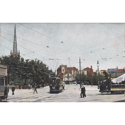 EC246 BRISTOL -THE HORSEFAIR . PRINTED POSTCARD