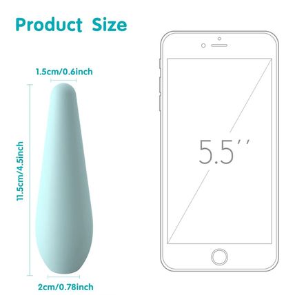 Magnetic USB Rechargeable Silicone Vibrating Massager Waterproof Compact Multi S