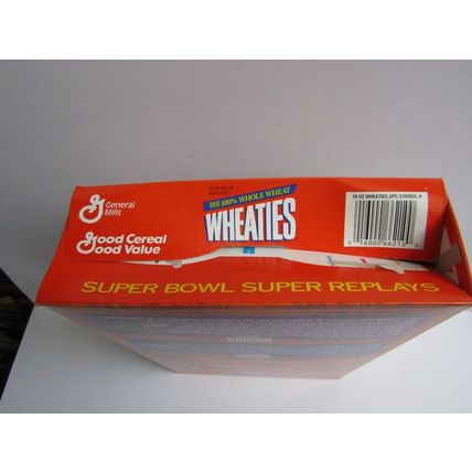 General Mills 1996 Cereal Box Wheaties Super Bowl Super Replays Marcus Allen NFL