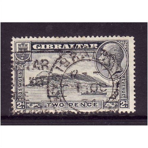 GIBRALTAR 1931 2d PALE GREY SG112a FINE USED