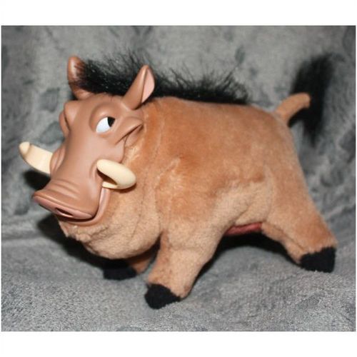 1994 Mattel Disney The Lion King Pumbaa Plush with Rubber Head