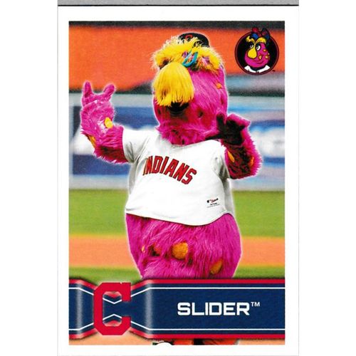 2014 Topps MLB Sticker Collection - #63 - Slider Cleveland Indians Mascot