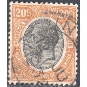 Tanganyika - 1927 - SG96 - 20c black/orange - KGV - used