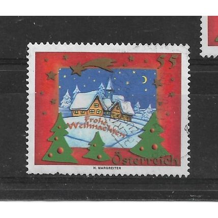 Austria.2005 Christmas stamp.Fine Used.Aug22b