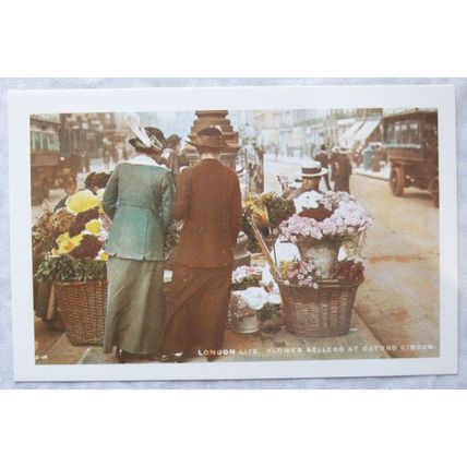 c.1980s PC Flower Sellers,Oxford Circus London, c.1905