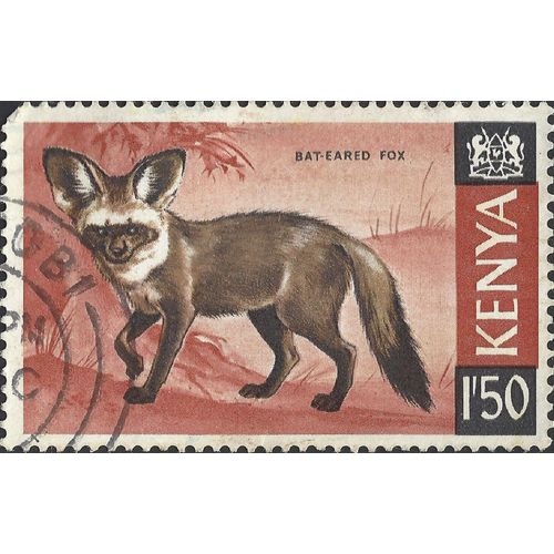 KENYA, MAMMAL, Bat-eared Fox, red 1969, 1/50