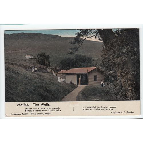 Mineral Well Moffat Postcard Dumfriesshire Annandale Series