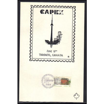 Card CAPEX '87 June 19 Canada Stamp Box0139