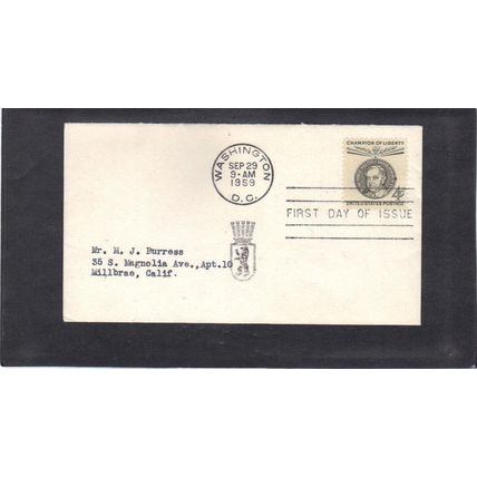FDC 1136 4c Ermst Reiter (No Cachet-Typed/A) CV41405