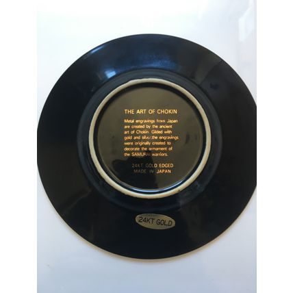JAPANESE CHOKIN PLATE (24K GOLD EDGED)