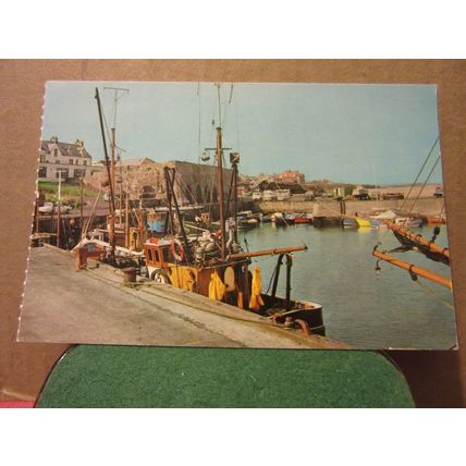 HARBOUR SEAHOUSES, NORTHUMBERLAND unused postcard Colourmaster =
