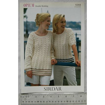 Vintage: Sirdar 5355 sweaters, DK, 30-44 inch, 76-112 cm