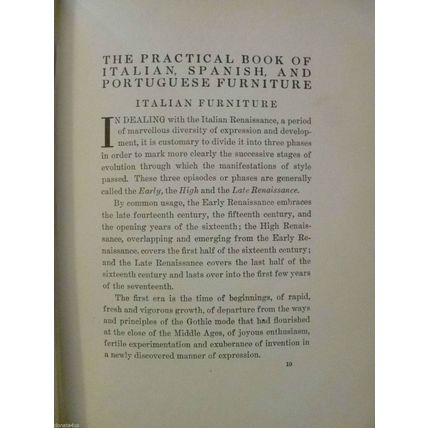 THE PRACTICAL BOOK OF ITALIAN SPANISH AND PORTUGUESE FURNITURE HAROLD DONALDSON