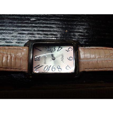 Armitron Lady's Now Watch Pink Genuine Leather Band