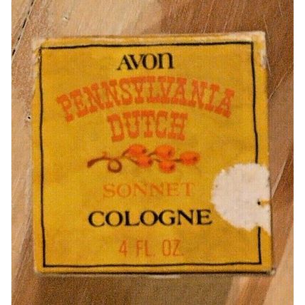 UNUSED Vintage Avon Pennsylvania Dutch Sonnet Cologne 4 Fl Oz Old Stock