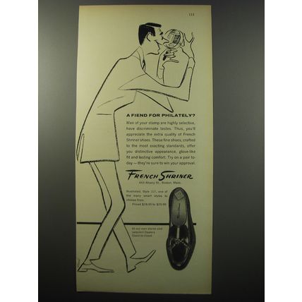 1955 French Shriner Style 117 Shoes Ad - A fiend for philately
