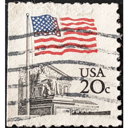 Stamp United States SG1923c 1981 20c Flag over Supreme Court Used