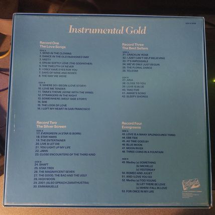 Various – Instrumental Gold (EGS/4/5008) 1980 (4 x LP)