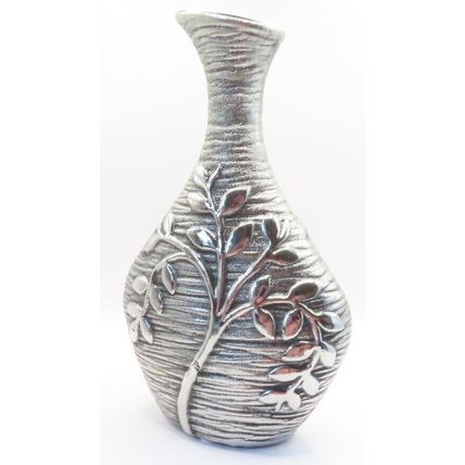 Light Grey Bottle Vase Ceramic 24 CM Decorative Gift Home Decor Flowers