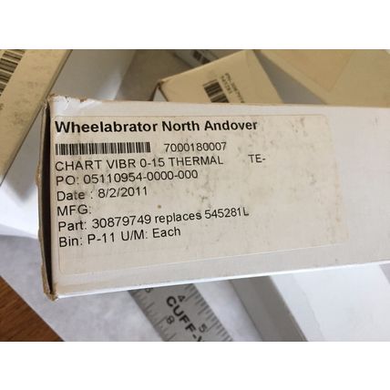 LEEDS & NORTHRUP 545281,replaces 545281L CHART VIBR 0-15 THERMAL,30879749,P11,ST