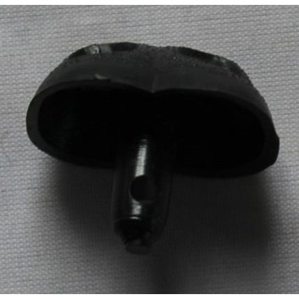 6 Vintage Black Plastic Dog Safety Noses With Metal Washers