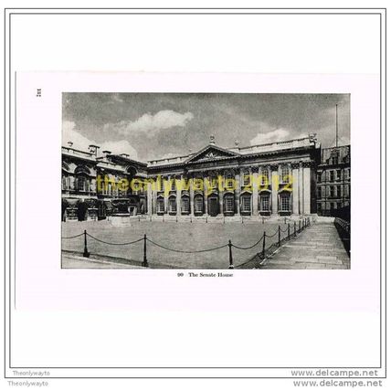 THE SENATE HOUSE, CAMBRIDGE, Book Illustration, 1949