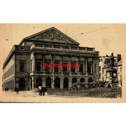 Liege, Opera House (Grand Theatre), Belgium, Postcard, 1910s?
