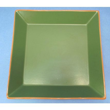 3 WSP Casa Verde Terra Cotta 18" Oval Serving Platter Tableware Green Portugal